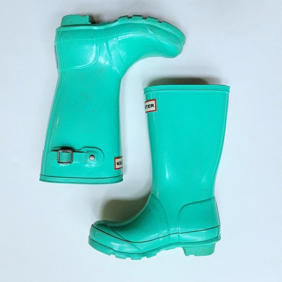Kids Gloss Mint Aqua Green Boots | Poshmark